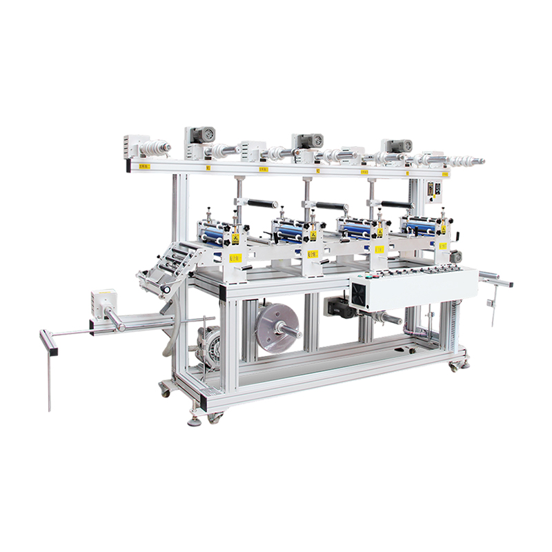 Label die-cutting combination line